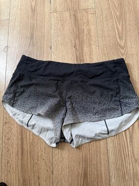 lululemon athletica Black to Gray Ombre Athletic Shorts